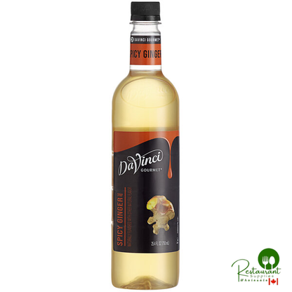 DaVinci Gourmet Classic Spicy Ginger Flavoring Syrup 750 mL - 4/Case