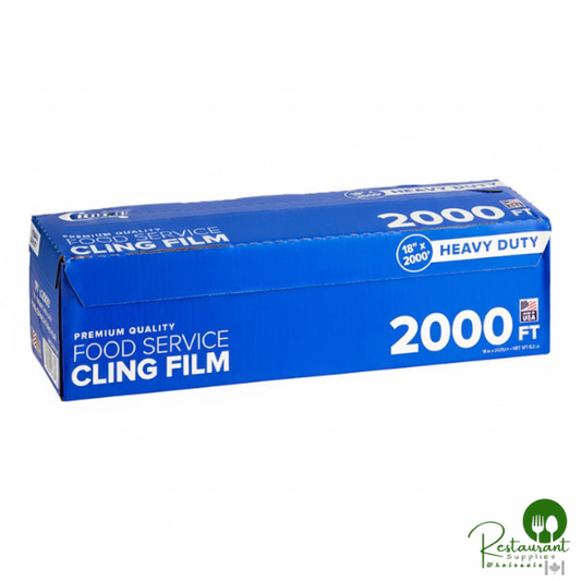 18" x 2000' Heavy-Duty Foodservice Film with Serrated Cutter By Prime