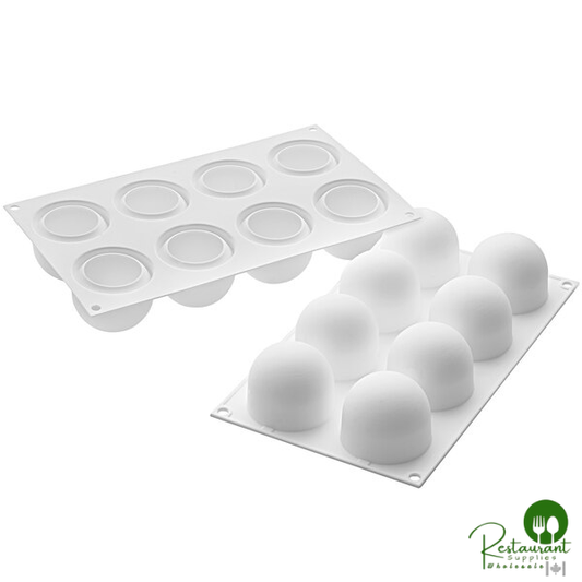 Silikomart TRUFFLES 120 8 Compartment Micro Silicone Baking Mold with Border - 2 3/8" x 2 3/8" x 2" Cavities