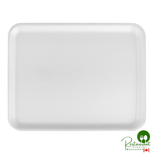 CKF 88136 (#38/8S) White Foam Meat Tray 10" x 8" x 1/2" - 500/Case