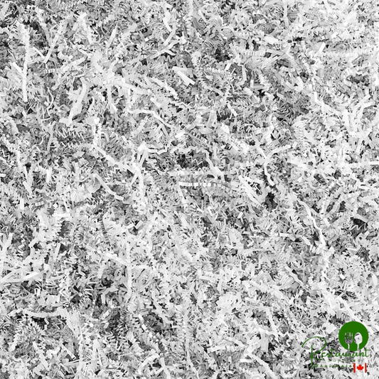 10 lb. Crinkle Paper Shred Silver and White Metallic Blend By Prime