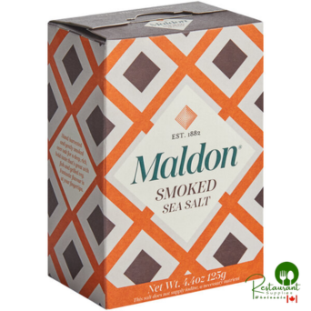 Maldon Smoked Sea Salt Flakes 4.4 oz. - 12/Case