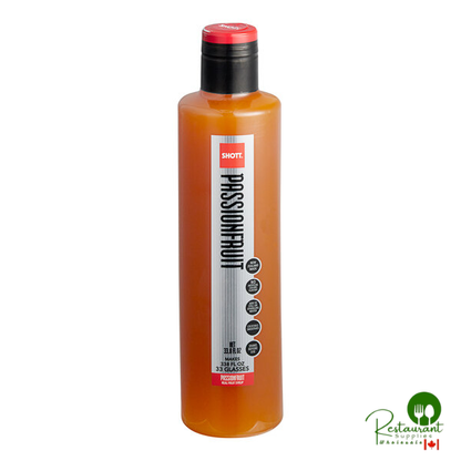 SHOTT Passionfruit Real Fruit Concentrated Flavoring Syrup 1 Liter - 6/Case