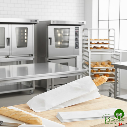 Bagcraft Packaging 300164 5 1/4" x 3 1/4" x 18" White Bread Bag - 1,000/Case