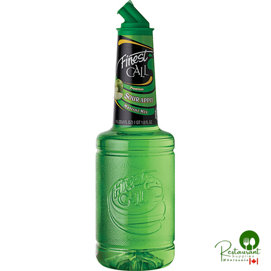 Finest Call 1 Liter Premium Sour Apple Mix - 12/Case