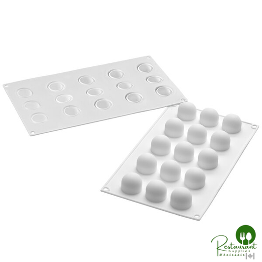 Silikomart TRUFFLES 20 15 Compartment Micro Silicone Baking Mold with Border - 1 1/4" x 1 1/4" x 1 1/8" Cavities