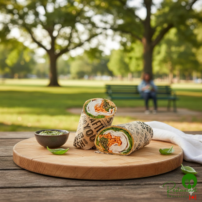 GET P-GT-1212-BR 12" x 12" Brown Typography Deli Sandwich Wrap Paper - 1,000/Case