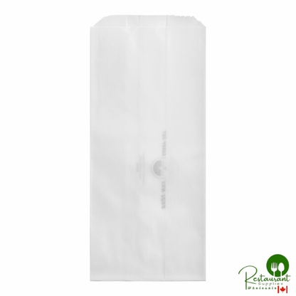 Bagcraft Dubl-Wax® 4 1/2" x 3" x 10" White Bread / Pastry Bag - 1,000/Case