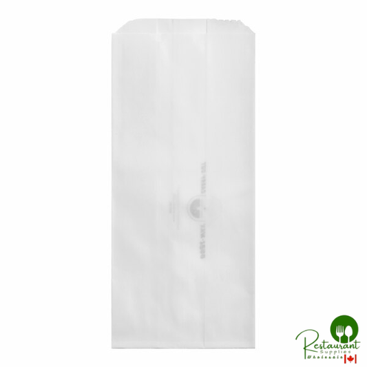 Bagcraft Dubl-Wax® 4 1/2" x 3" x 10" White Bread / Pastry Bag - 1,000/Case