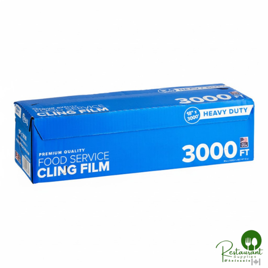 18" x 3000' Heavy-Duty Foodservice Film with Serrated Cutter By Prime