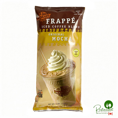 MOCAFE Original Mocha Frappe Mix Powder 3 lb. - 4/Case