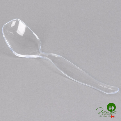 Fineline 3302-BK Platter Pleasers Black Plastic 8 1/2" Serving Spoon - 144/Case