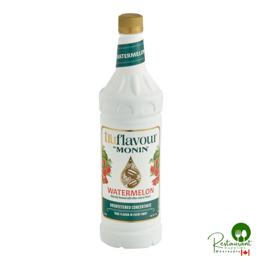 TruFlavour by Monin Unsweetened Watermelon Flavor Concentrate 1 Liter - 4/Case