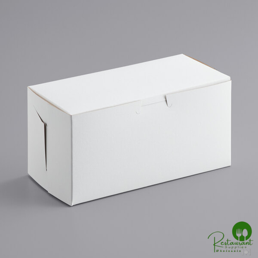 8" x 4" x 4" White Customizable Cupcake / Bakery Box - 250/Bundle