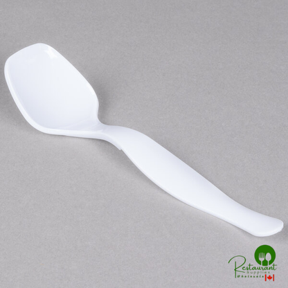 Fineline 3302-BK Platter Pleasers Black Plastic 8 1/2" Serving Spoon - 144/Case