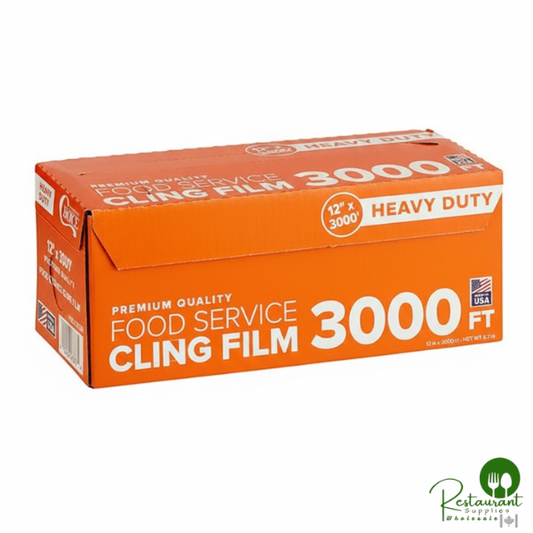 12" x 3000' Heavy-Duty Foodservice Film with Serrated Cutter By Prime
