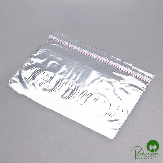 LK Packaging Plastic Lip and Tape Resealable Sandwich Bag 14" x 7" - 1,000/Case