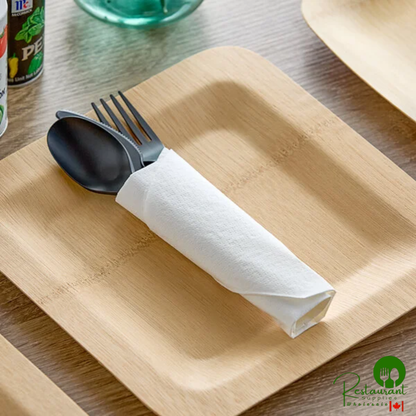 Morcon Morsoft 16" x 16" 1-Ply White 1/4 Fold Dinner Napkin - 3,000/Case