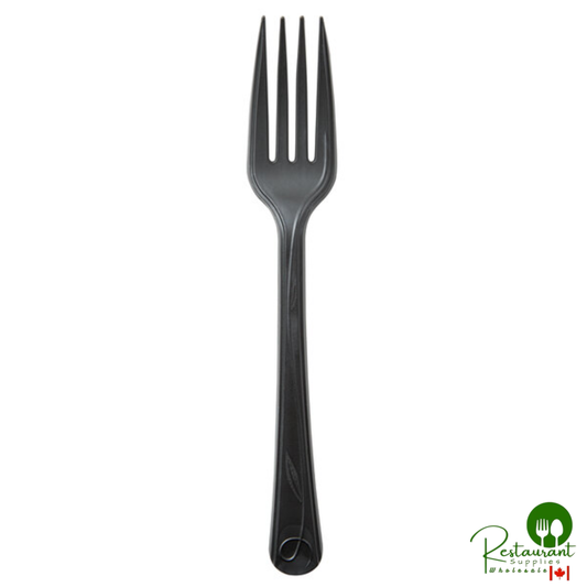 Eco-Products ESVFKBK500 Vine 7" Black Compostable Plastic Fork - 500/Case