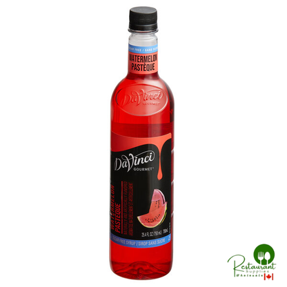 DaVinci Gourmet Sugar-Free Watermelon Flavoring / Fruit Syrup 750 mL - 4/Case