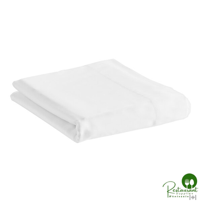 1888 Mills Oasis White 100% Ring-Spun Combed Cotton Flat Sheet