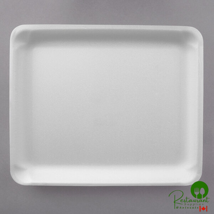 CKF 88149 (#9L) White Foam Meat Tray 11 3/4" x 9 3/4" x 1/2" - 200/Case