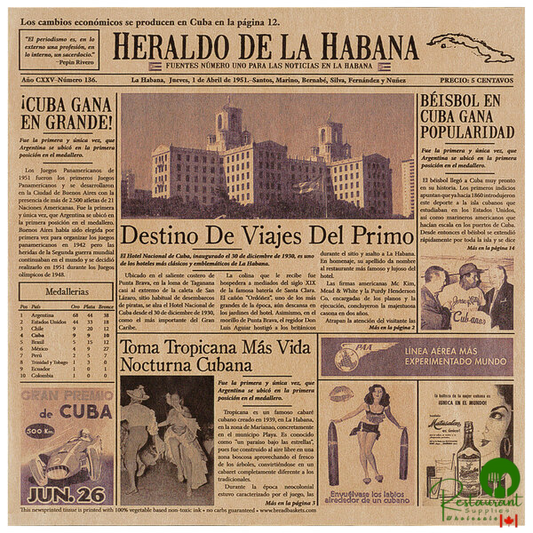 GET Enterprises 4-TE1050 Brown 12" x 12" Cuban Newsprint Liner - 1,000/Case