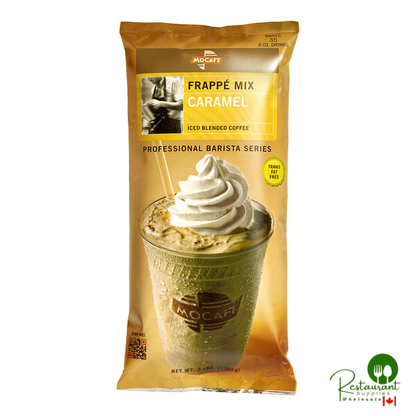 MOCAFE Caramel Frappe Mix Powder 3 lb. - 4/Case