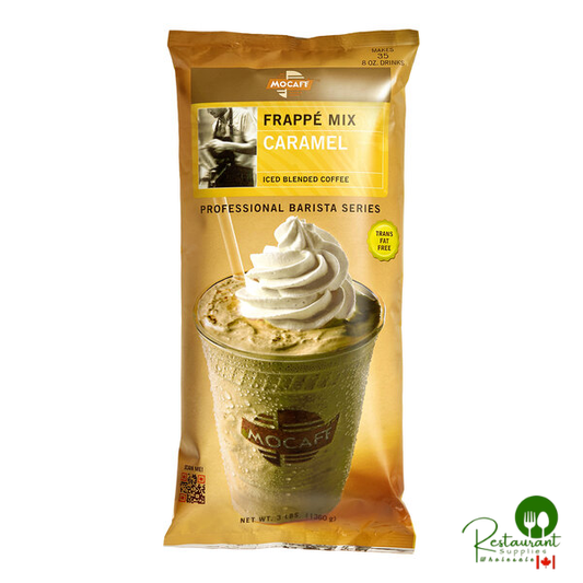 MOCAFE Caramel Frappe Mix Powder 3 lb. - 4/Case