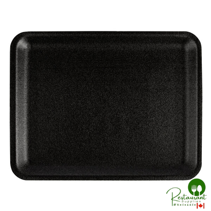 CKF 87834 (#4S) Black Foam Meat Tray 9 1/4" x 7 1/4" x 5/8" - 500/Case