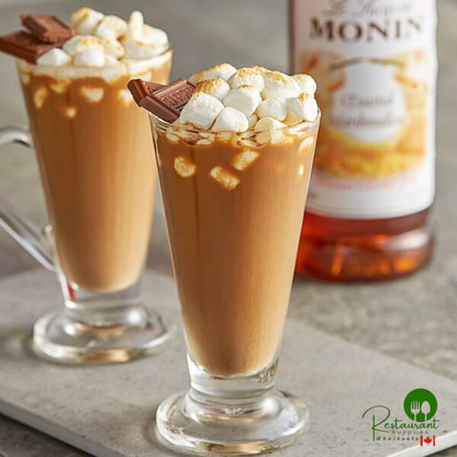 Monin Premium Toasted Marshmallow Flavoring Syrup 1 Liter - 4/Case