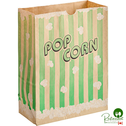 Bagcraft Packaging 300613 7 1/2" x 3 1/2" x 9" 130 oz. EcoCraft Popcorn Bag - 500/Case
