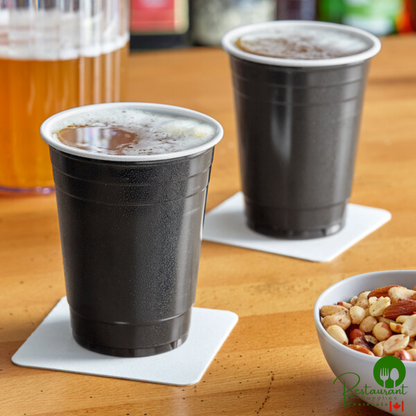 16 oz. Black Plastic Cup By Prime - 1,000/Case