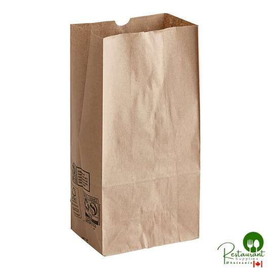 Duro 8 lb. Natural Kraft Paper Bag - 500/Bundle