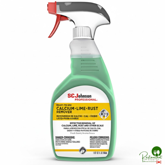 SC Johnson Professional® 680096 1 Qt. Ready-to-Use Calcium, Lime, and Rust Remover - 12/Case