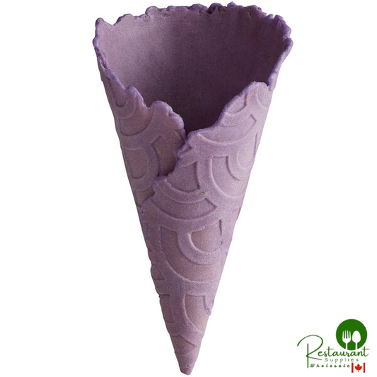 The Konery Lavender Waffle Cones - 144/Case