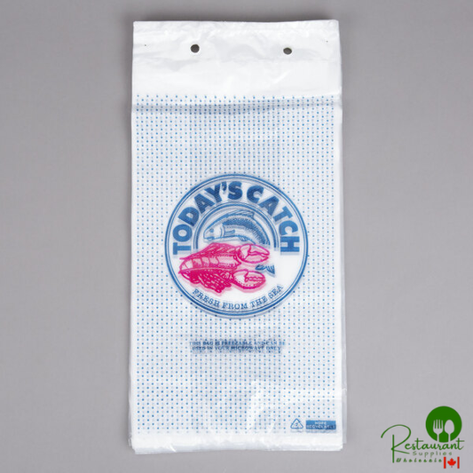 Seafood Bag 7" x 4" x 14" "Today's Catch" Design - 1,000/Case
