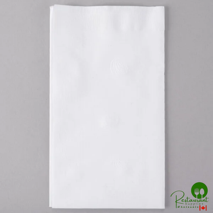 Response 2-Ply 15" x 16 1/4" Eco-Friendly White Dinner Napkin - 3,000/Case