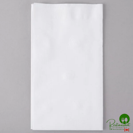 Response 2-Ply 15" x 16 1/4" Eco-Friendly White Dinner Napkin - 3,000/Case