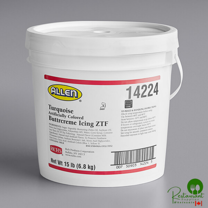 Rich's Allen Turquoise Buttrcreme Icing - 15 lb. Pail