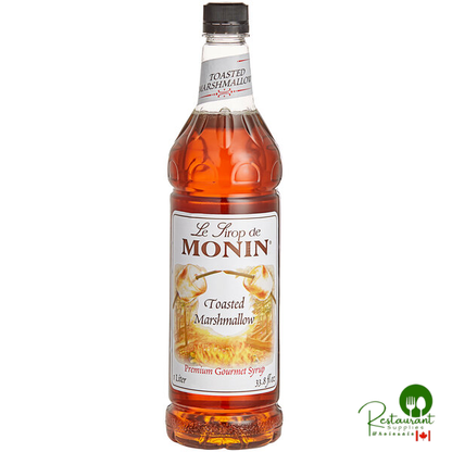 Monin Premium Toasted Marshmallow Flavoring Syrup 1 Liter - 4/Case