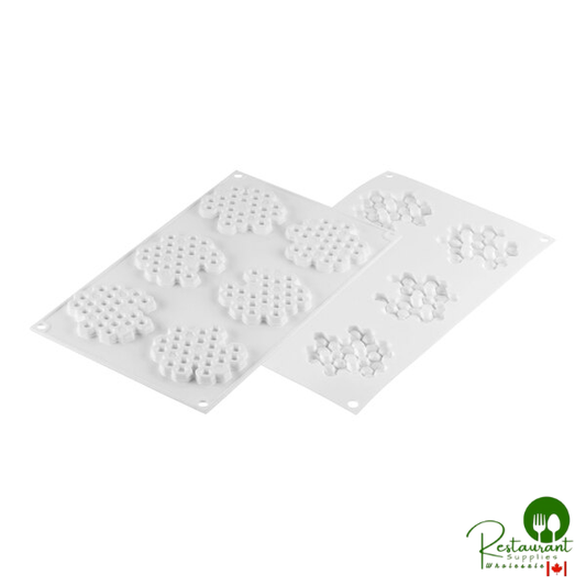Silikomart Miel 6 Compartment Honeycomb Silicone Baking Mold - 2 15/16" x 5/16" Cavities MIEL 18
