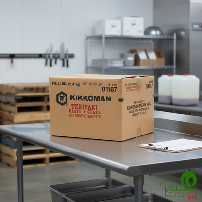 Kikkoman Teriyaki Baste & Glaze with Honey & Pineapple 5.31 lb. - 6/Case