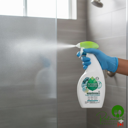 Seventh Generation 44774 26 fl. oz. Emerald Cypress and Fir Tub and Tile Cleaner Spray - 8/Case