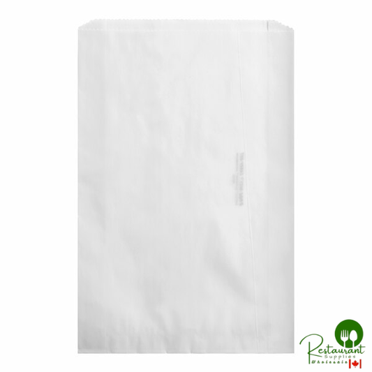 Bagcraft Dubl-Wax® 9 1/4" x 2 1/4" x 14" White Bread / Pastry Bag - 1,000/Case