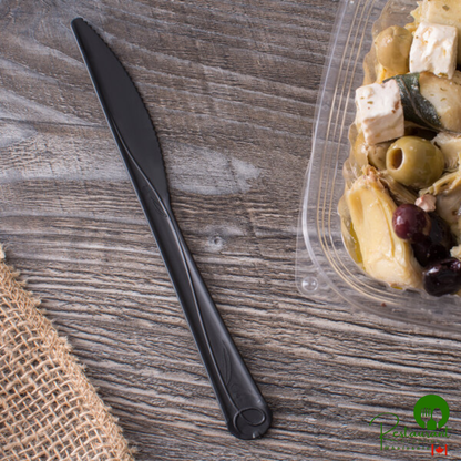 Eco-Products ESVKNBK500 Vine 7" Black Compostable Plastic Knife - 500/Case