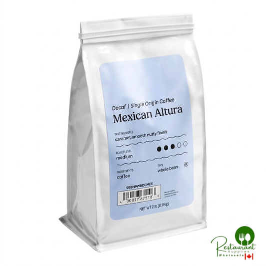 Mexican Decaf Whole Bean Coffee 2 lb. By Prime - 5/Case