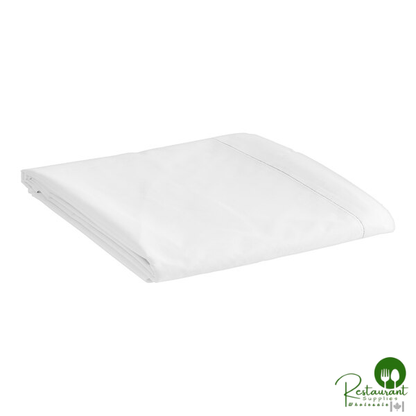 1888 Mills Dependability T-180 White Cotton / Polyester Flat Sheet