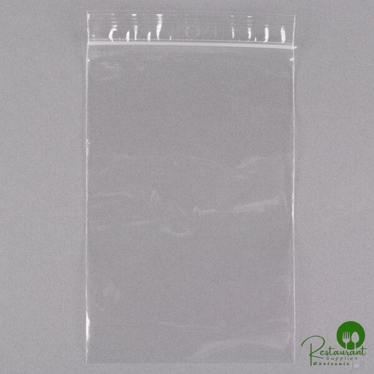 LK Packaging Plastic Food Bag 4" x 6" Seal Top with Hang Hole - 1,000/Box