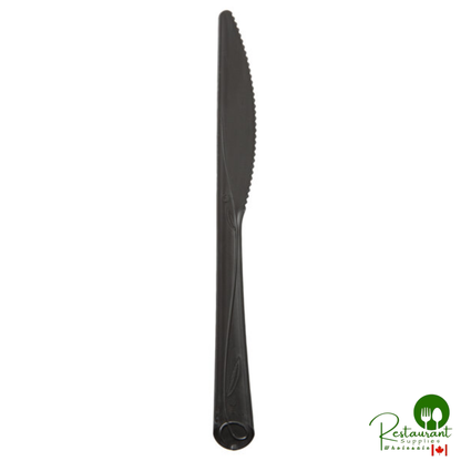 Eco-Products ESVKNBK500 Vine 7" Black Compostable Plastic Knife - 500/Case